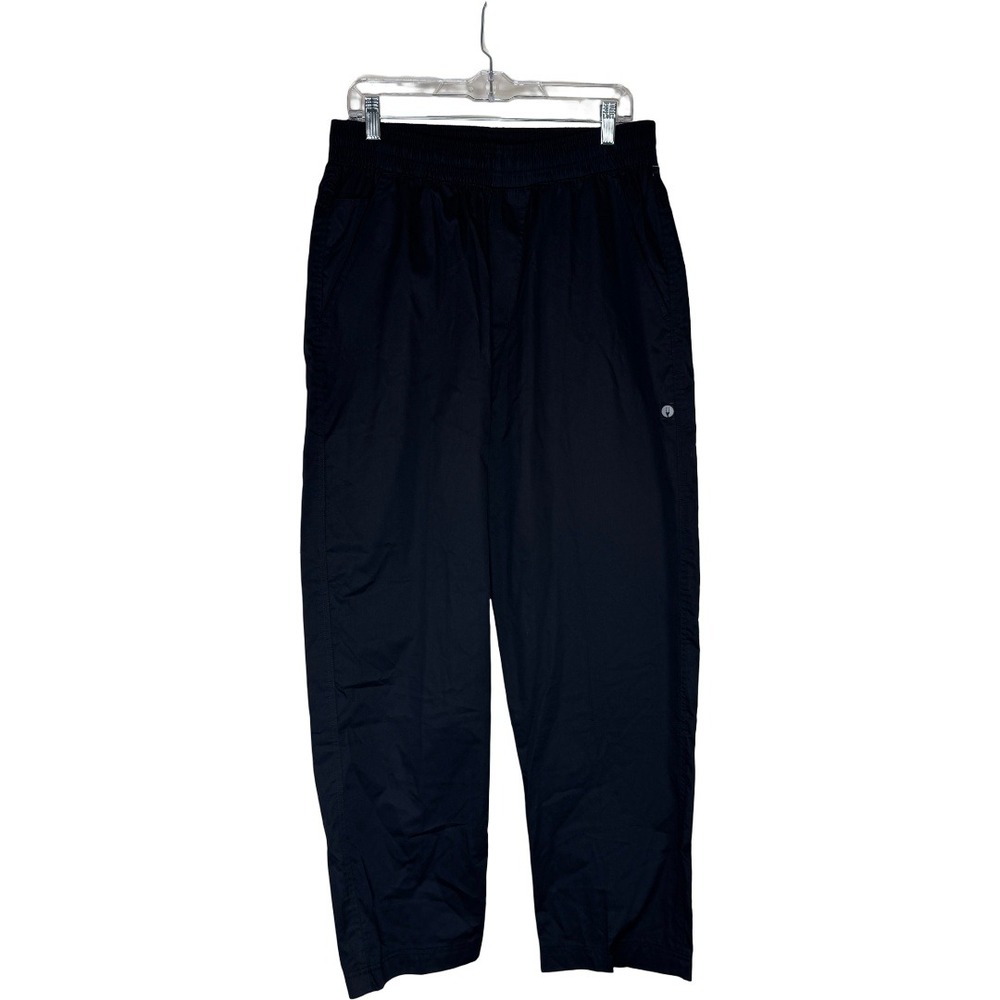 Chef Works Chef Pants Unisex Medium Black Elastic Waist Relaxed Fit Workwear AD